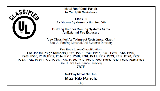 Class Four Roof UL 2218